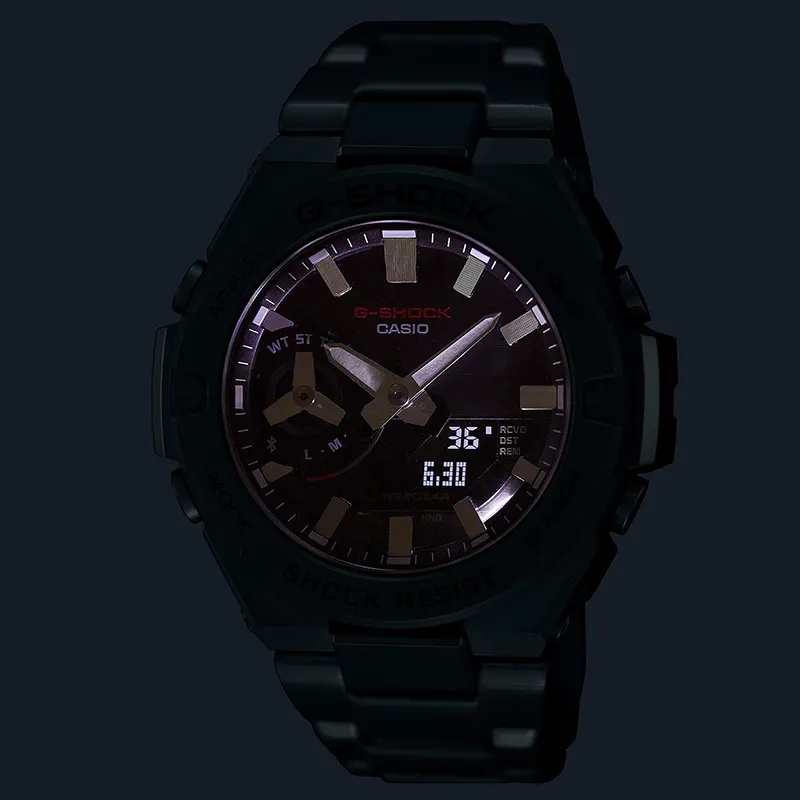 Casio G-Shock GST-B500D-1A G-Steel Black Dial Men's Watch